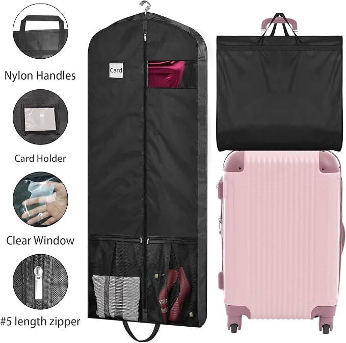 Dress Bags for Gowns Long, Dress Bags for Closet Storage and Traveling