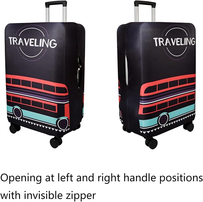 WUJIAONIAO Travel Luggage Cover Baggage Suitcase Cover Protector Skins 18-32