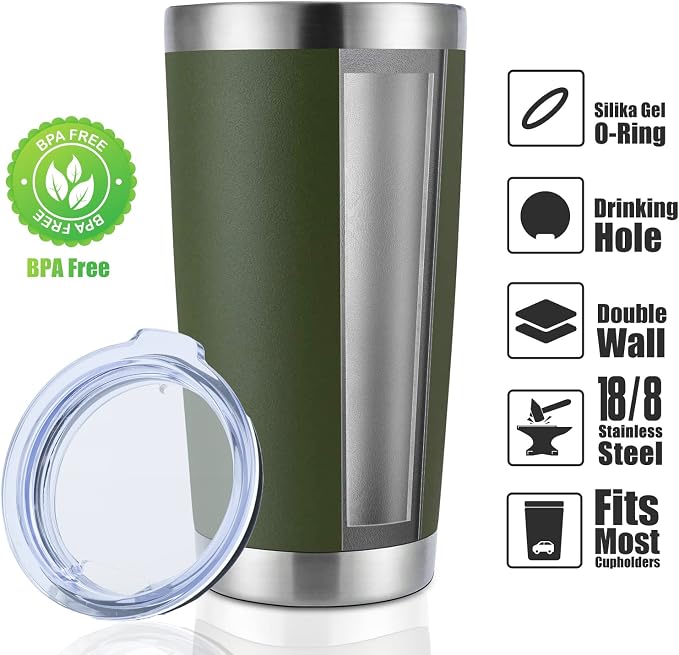 DOMICARE 20oz Stainless Steel Tumbler Bulk