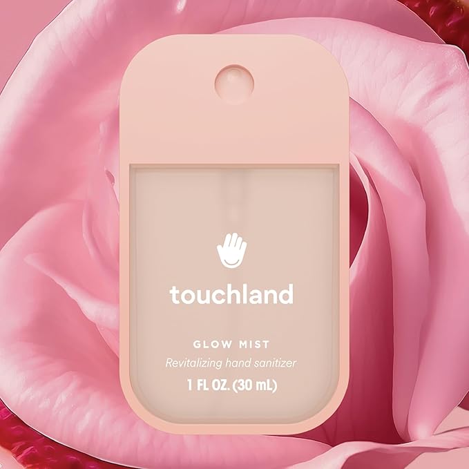 Touchland Glow Mist Revitalizing Hand Sanitizer Spray, Rosewater scented