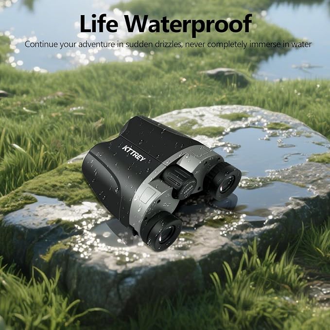 10x25 Compact Binoculars for Adults and Kids, Small High Powered Binoculars