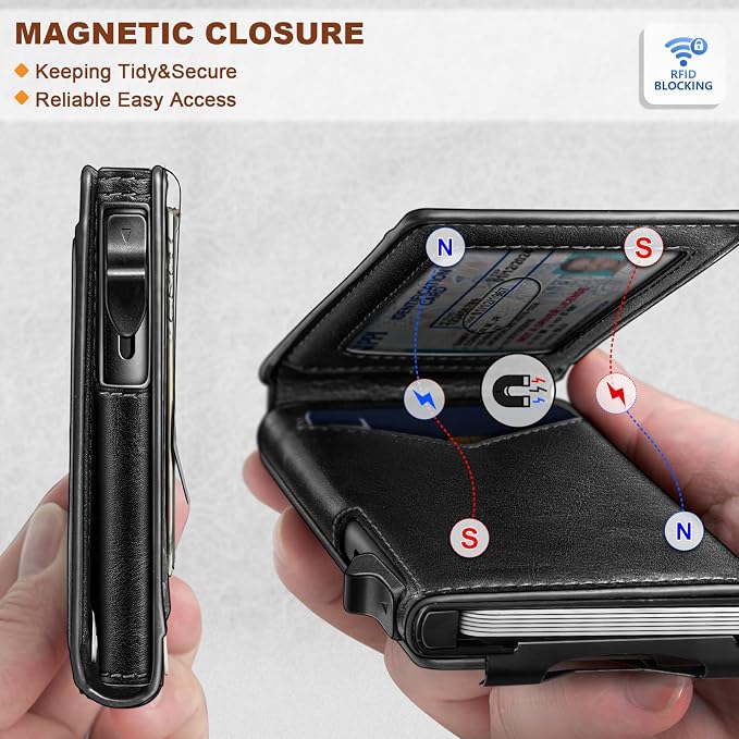 BULLIANT Men Wallet, Money Clip Wallet Slim