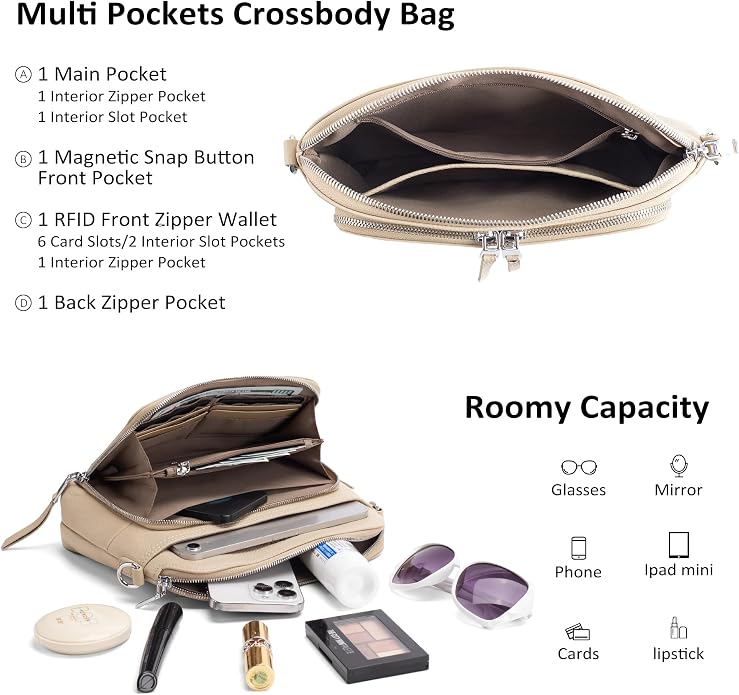 befen Genuine Leather Crossbody Purses