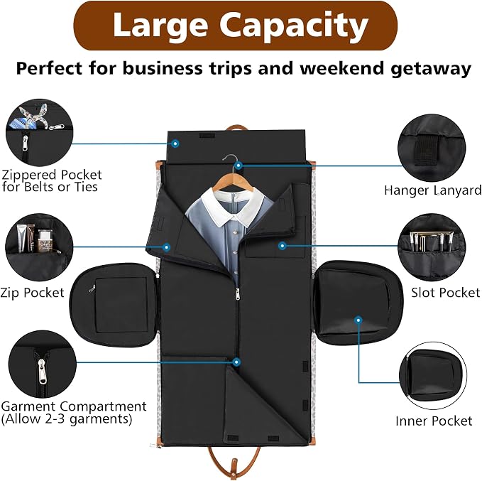 Convertible Garment Duffel Bag for Travel