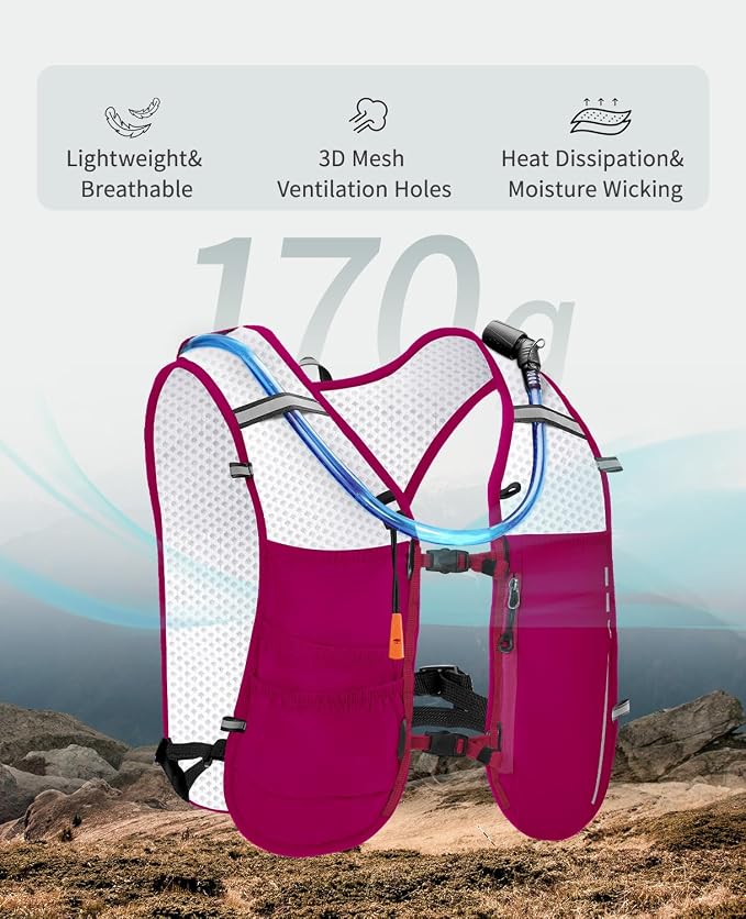 ECOHUB Running Hydration Vest Backpack, Lightweight Breathable Pack