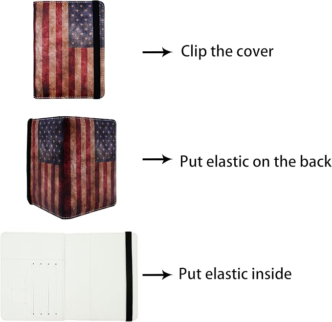 Passport Holder for Women and Men PU Leather Passport Cover for Travel