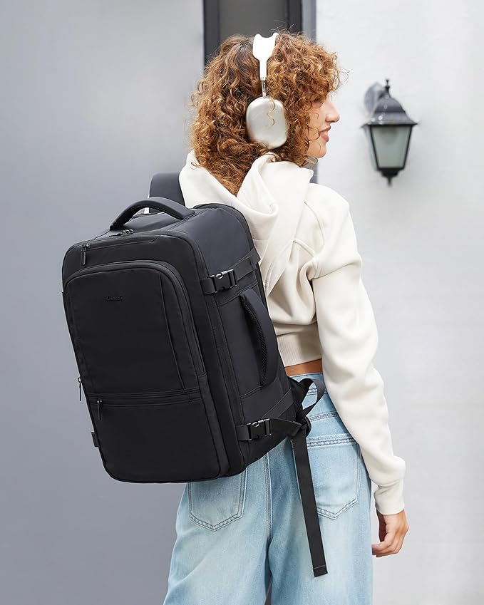 LOVEVOOK Travel Backpack for Women & Men, 40L Large Carry On Backpack Airline