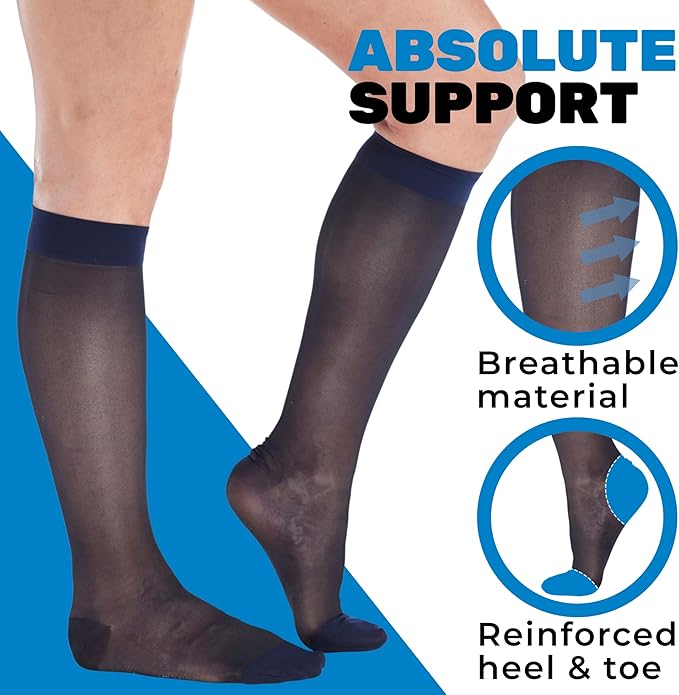 Made in USA - Sheer Compression Socks