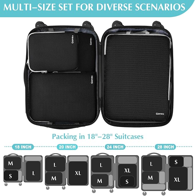 Gonex Compression Packing Cubes
