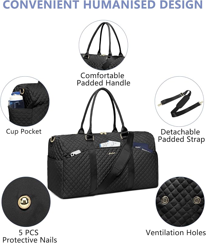 Weekender Travel Duffle Bag for Women