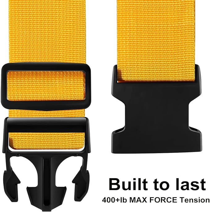 Luggage Straps for Suitcases TSA Approved-2 Pack Bright Personalized Luggage