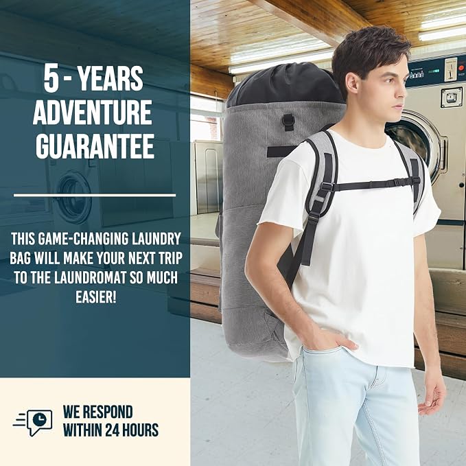 Laundry Backpack Bag, 115L Extra Large Laundry Bag
