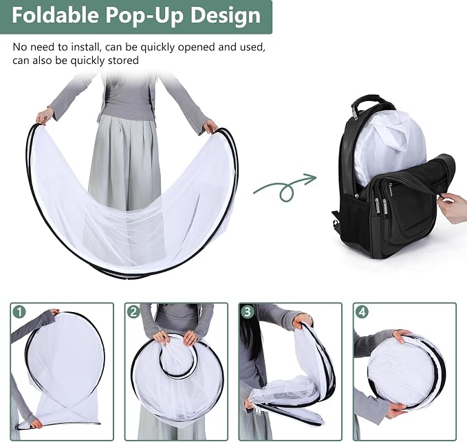 78.7 * 31.5 * 23.6 Inch Large Pop Up Mosquito Net, Collapsible Portable