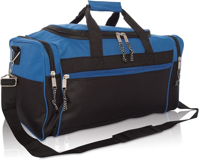DALIX 21" Blank Sports Duffle Bag Gym Bag Travel Duffel