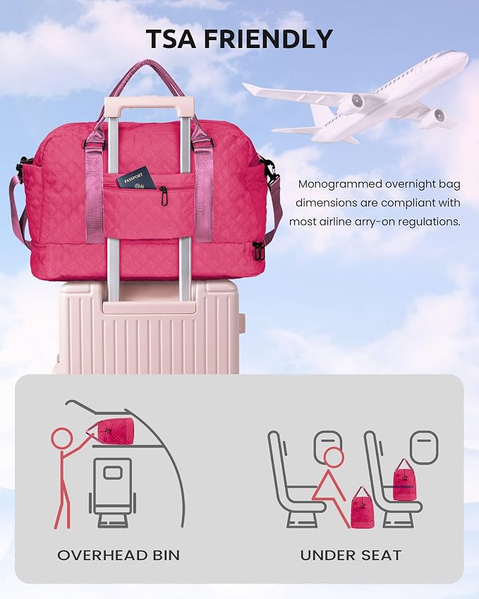 Women Gift, Teen Gifts for Girls-Initial Travel Bag