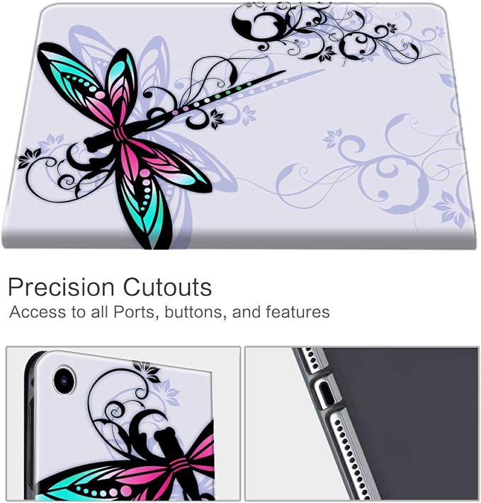 All-New HD 8 Plus Tablet Case Kindle Fire HD 8 Case 10th Generation 2024/2022/2020 Folding Stand PU Leather Slim Smart Cover with Auto Wake/Sleep for Amazon Fire Tablet 2020Animals Dog Paws