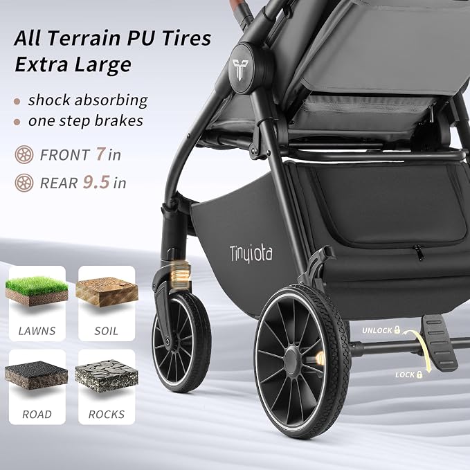 Tinyiota Baby Stroller, Infant Stroller