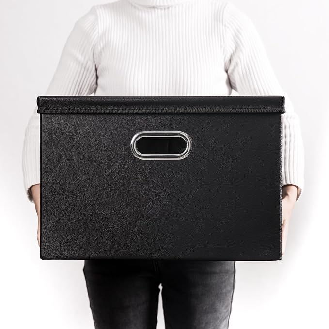 PRANDOM Large Stackable Storage Boxes