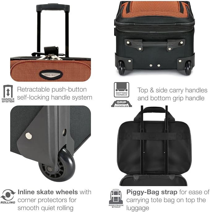 Travel Select Amsterdam 2-Piece Softside Expandable Rolling Luggage Set