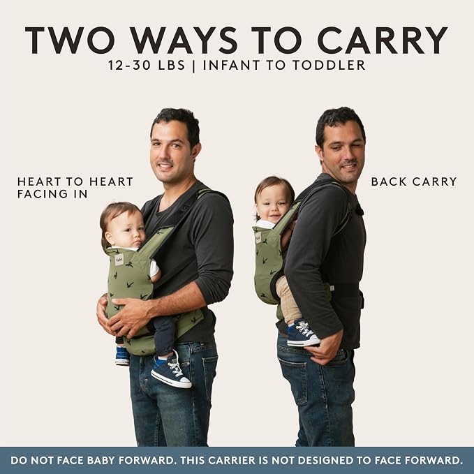 Baby Tula Lite Ripstop Nylon Compact Baby Carrier, Lightweight & Ergonomic