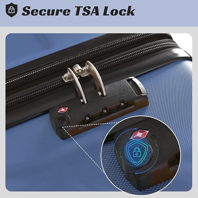 Merax 28 Inch Checked-Large Luggage