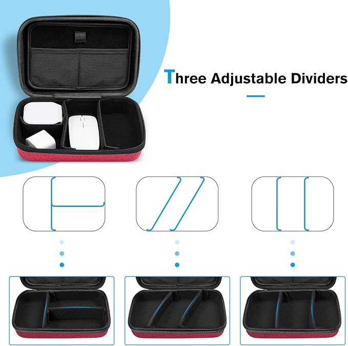 ProCase Hard Travel Electronic Organizer Case