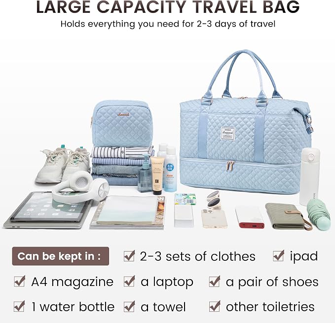 LOVEVOOK Travel Duffle Bag, Weekender Bags