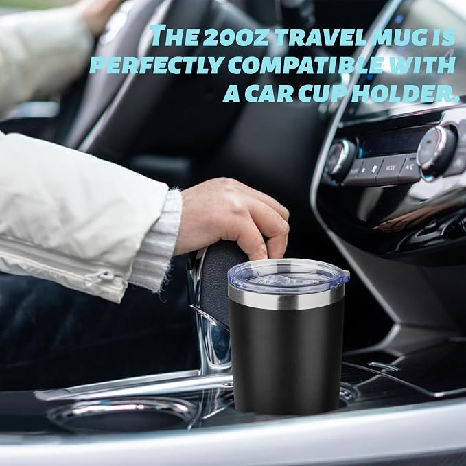 20oz Tumbler with Straw and Brush, Stainless Steel Vacuum Insulated tumbler