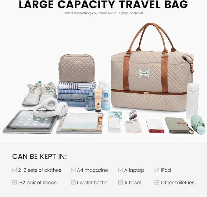 LOVEVOOK Travel Duffle Bag, Weekender Bags