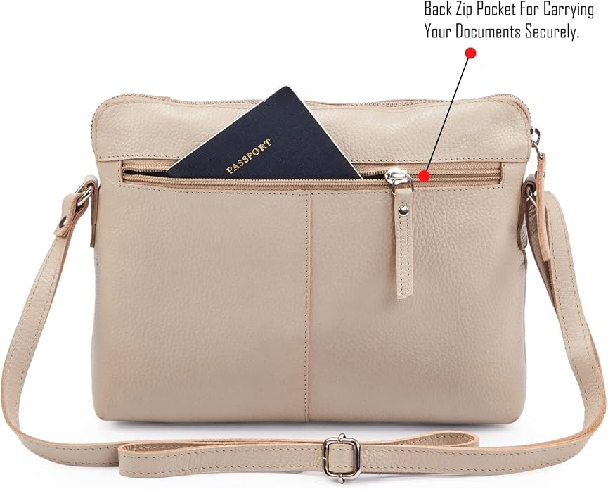 Wise Owl Accessories Small Soft Pebbled Real Leather Crossbody Handbags Purses