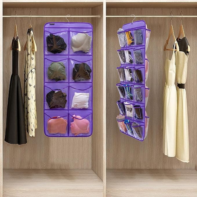 Dual-Sided Hanging Closet Organizer