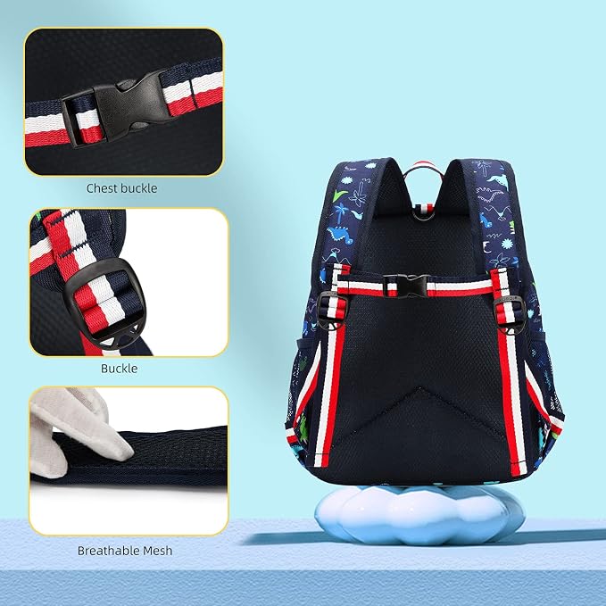 willikiva Cartoon Bus 12 Kindergarten Backpack