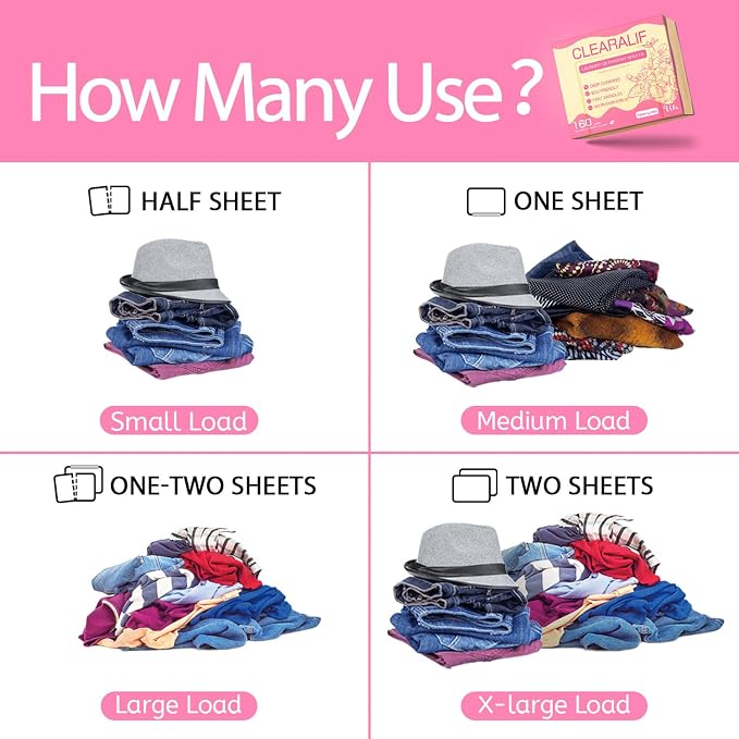 Laundry Detergent Sheets Up to 160 Loads, Fresh Flower