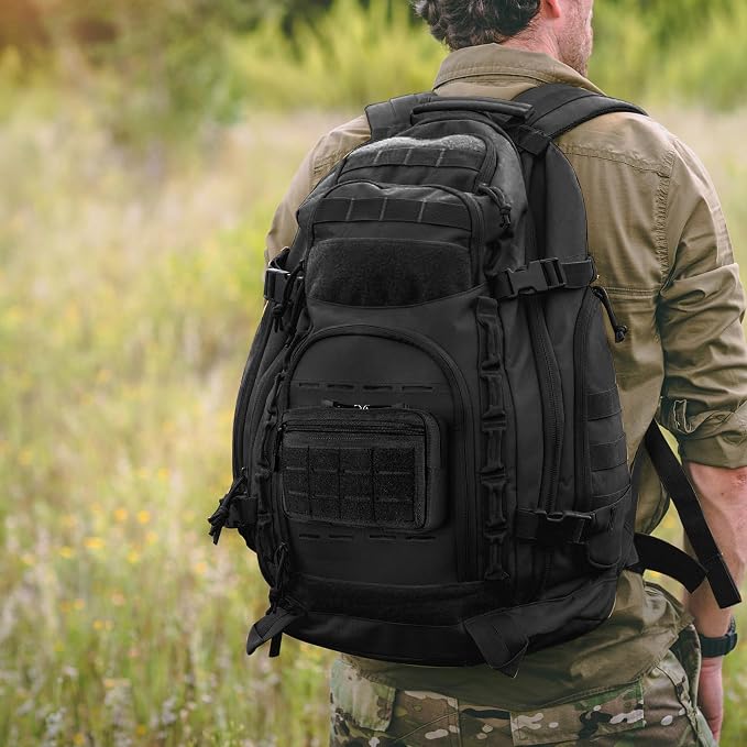 Tactical Molle Admin Pouch Utility Laser Cut EDC Tool Pouch Bag Horizontal