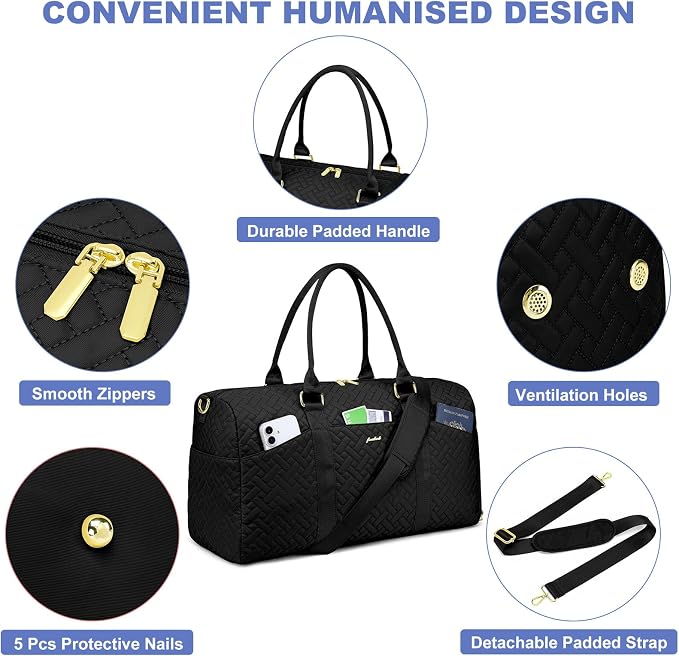 Women Duffle Weekender Travel Bag: Large Duffel Bags