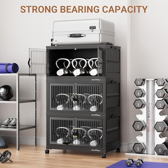 BROVIEW 400Qt Stackable Storage Bins