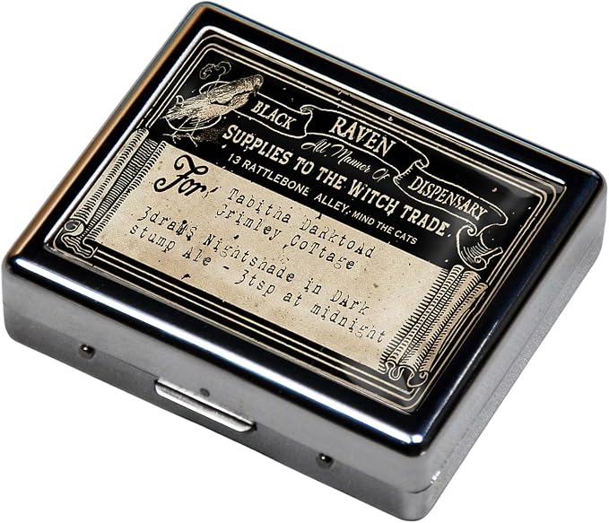 Silver Vintage Pill Box 7 Day Metal Pill Box