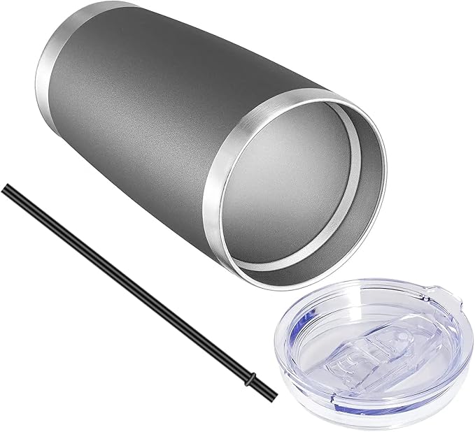 VEGOND 20oz Tumbler with Lid and Straw Stainless Steel Tumbler Cup Bulk Vacuum