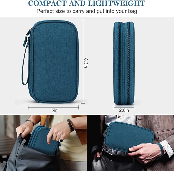 FYY Electronic Organizer, Travel Cable Organizer Bag Pouch Electronic