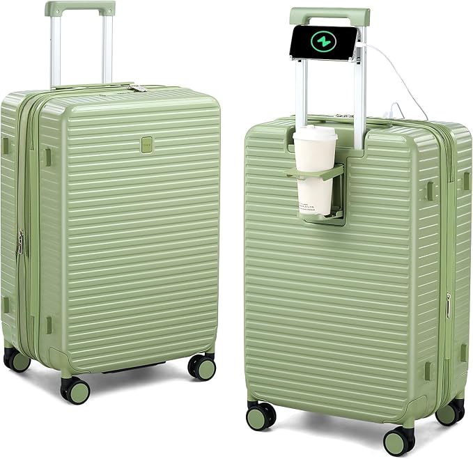 Hard Shell Suitcases Travel Expandable Luggage, 24 Inch Check in Luggage