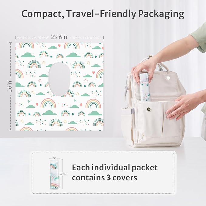 Blissful Diary 30 Pcs Toilet Seat Covers Disposable