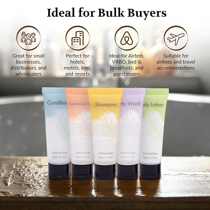 Double Sealed Hotel Conditioner Bulk 100 Pack Individually Wrapped Travel Size