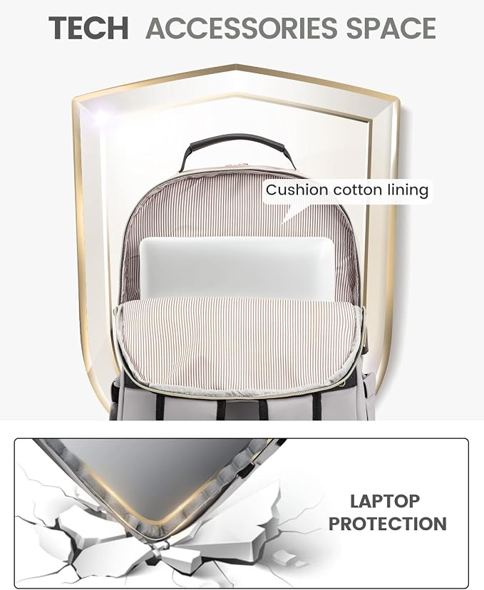 LOVEVOOK Laptop Backpack Purse for Women, Work Travel Computer Bags, College