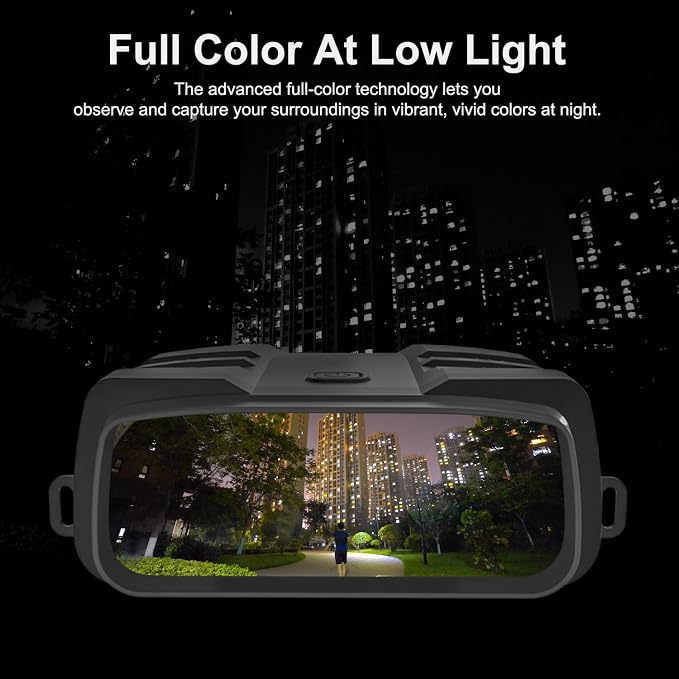 Night Vision Goggles, True 4K Full-Color Night Vision Binoculars, Built-in