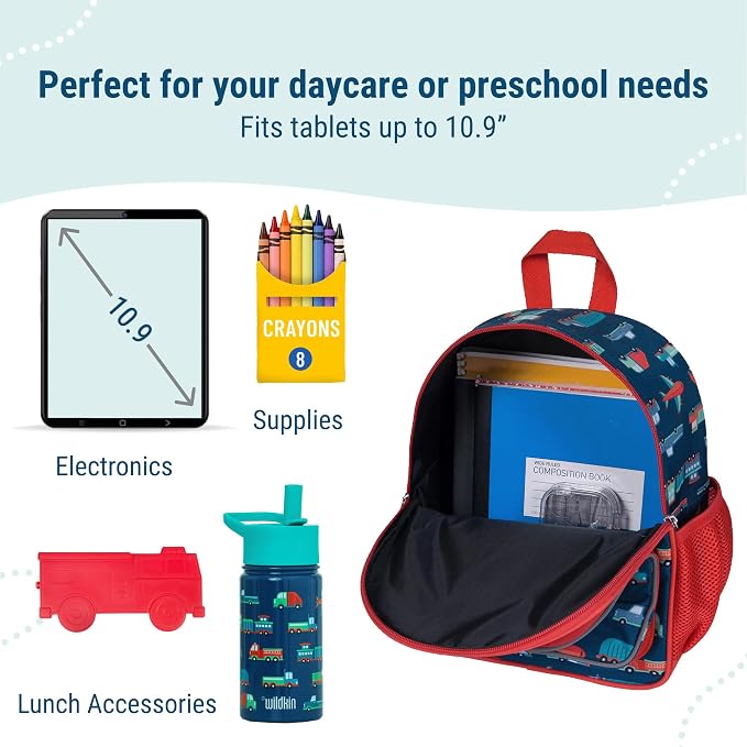 Wildkin 12-inch Kids Backpack – Padded, Adjustable