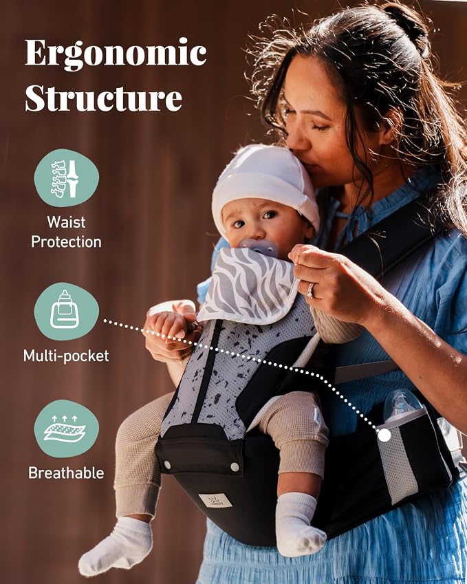 Baby Carrier, MOMTORY Safety-Certified 6-in-1 Baby Carrier Newborn to Toddler