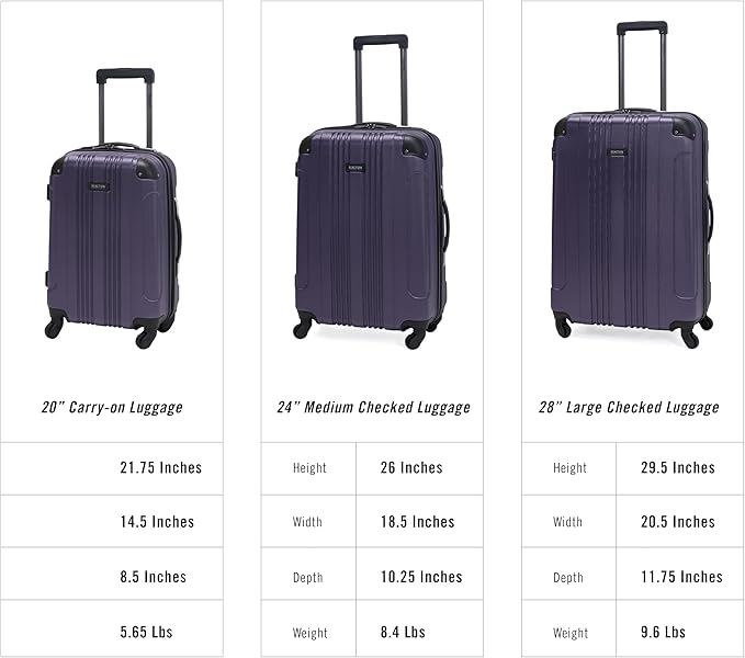 Kenneth Cole REACTION Out of Bounds Lightweight Hardshell 4-Wheel Spinner