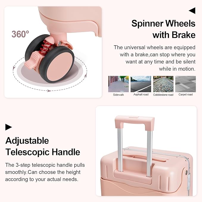 Ride On Luggage with Foldable Seat