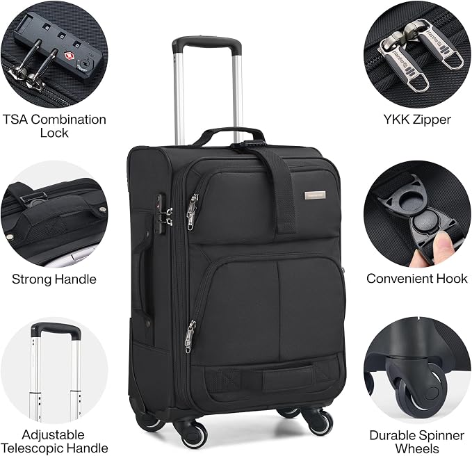 Hanke 28 Inch Softside Expandable Luggage