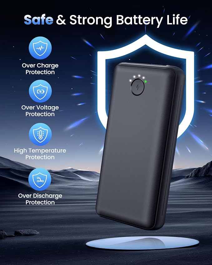 Portable Charger Power Bank 40000mah, USB C Fast Charging 22.5W External